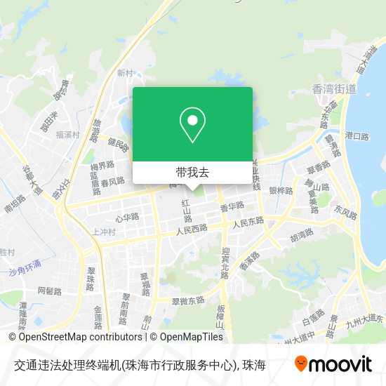 交通违法处理终端机(珠海市行政服务中心)地图