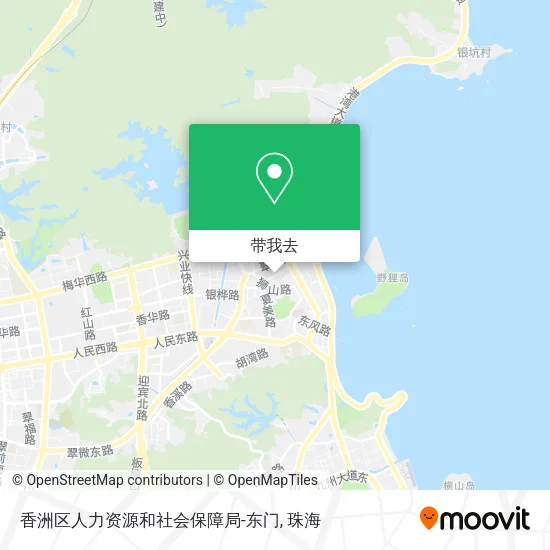 香洲区人力资源和社会保障局-东门地图