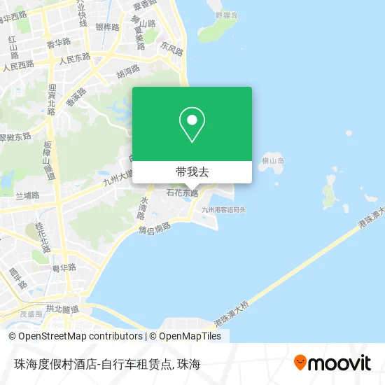 珠海度假村酒店-自行车租赁点地图