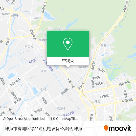 珠海市香洲区绿品通机电设备经营部地图