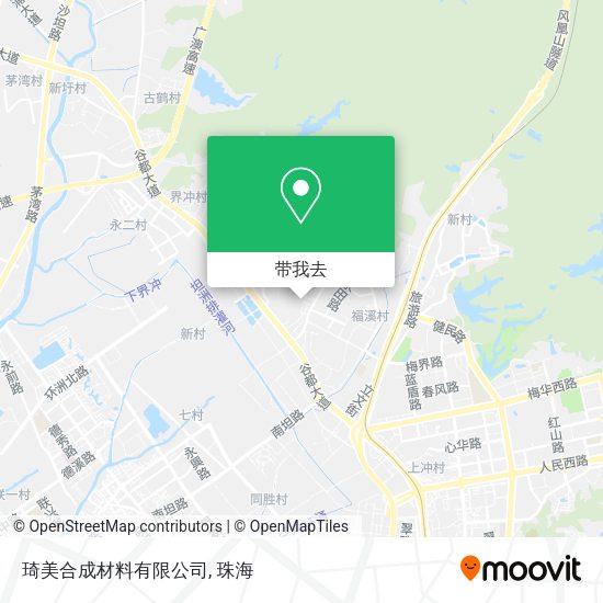 琦美合成材料有限公司地图