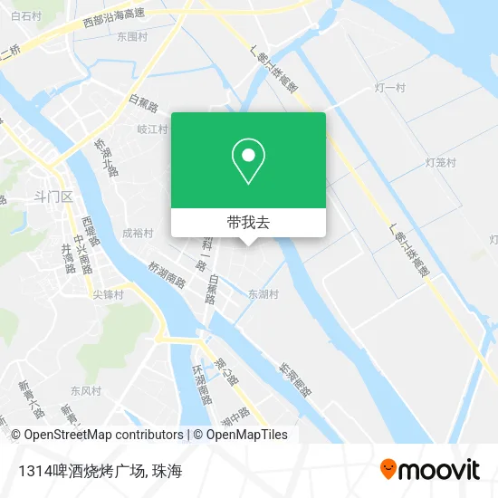 1314啤酒烧烤广场地图