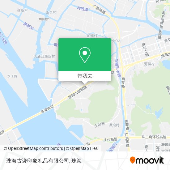 珠海古迹印象礼品有限公司地图