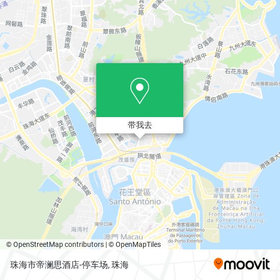 珠海市帝澜思酒店-停车场地图