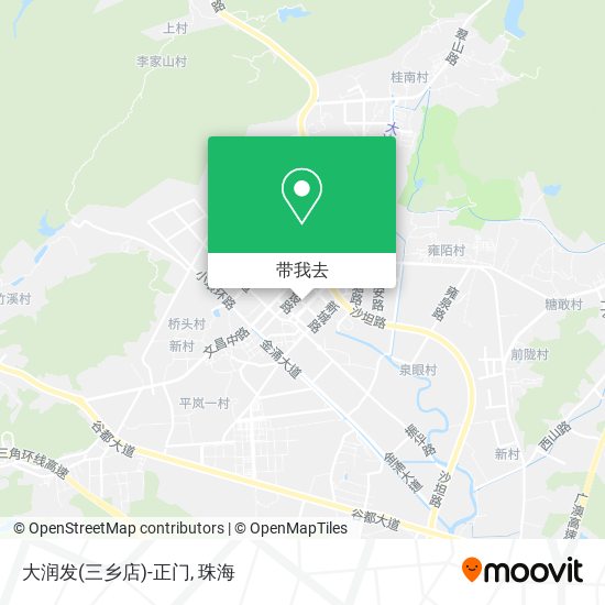 大润发(三乡店)-正门地图