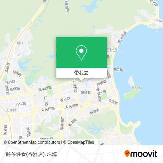爵爷轻食(香洲店)地图