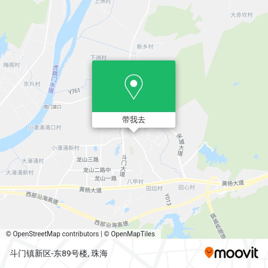 斗门镇新区-东89号楼地图