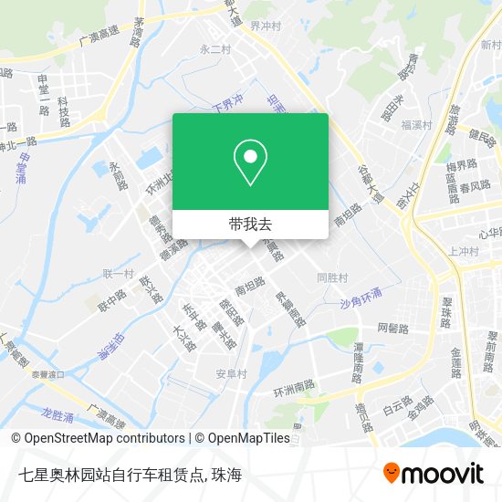 七星奥林园站自行车租赁点地图