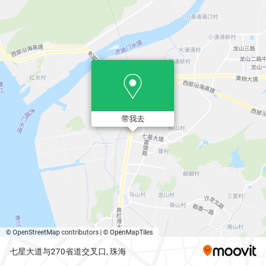 七星大道与270省道交叉口地图