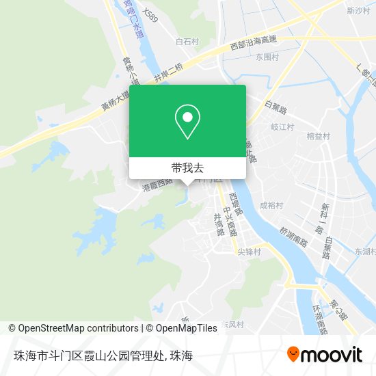 珠海市斗门区霞山公园管理处地图