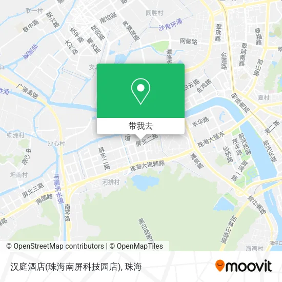 汉庭酒店(珠海南屏科技园店)地图