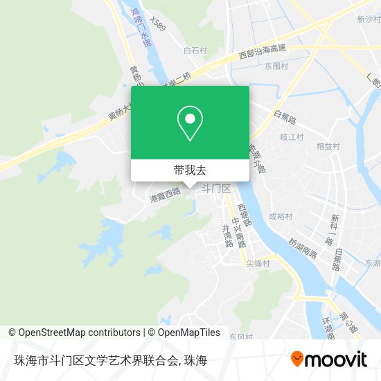 珠海市斗门区文学艺术界联合会地图