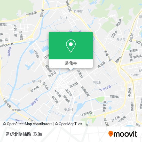 界狮北路辅路地图