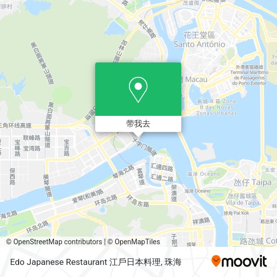 Edo Japanese Restaurant 江戶日本料理地图