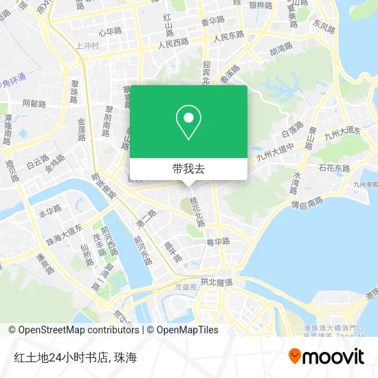 红土地24小时书店地图