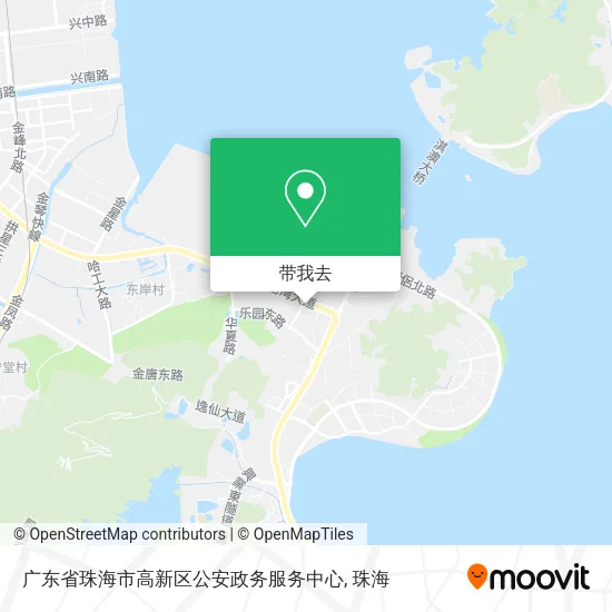 广东省珠海市高新区公安政务服务中心地图