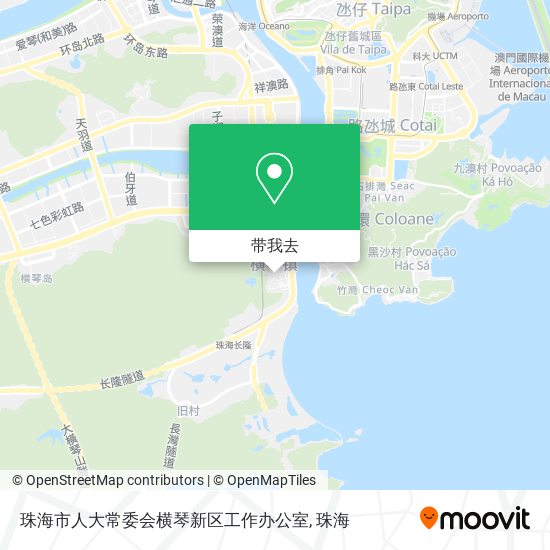 珠海市人大常委会横琴新区工作办公室地图