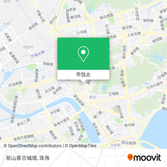 前山寨古城墙地图