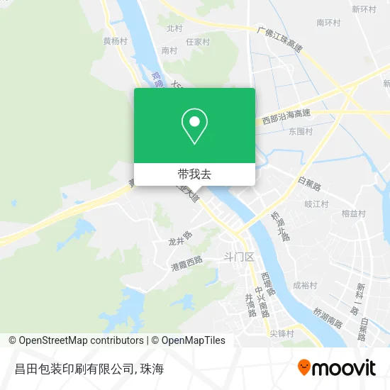 昌田包装印刷有限公司地图