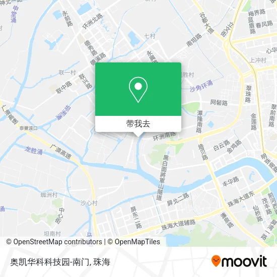 奥凯华科科技园-南门地图