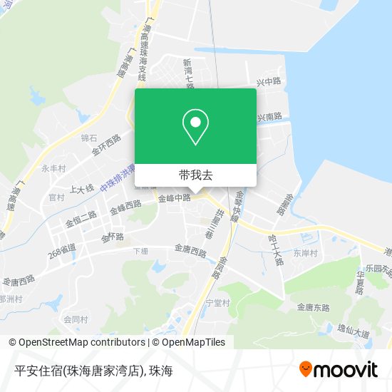 平安住宿(珠海唐家湾店)地图