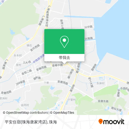 平安住宿(珠海唐家湾店)地图