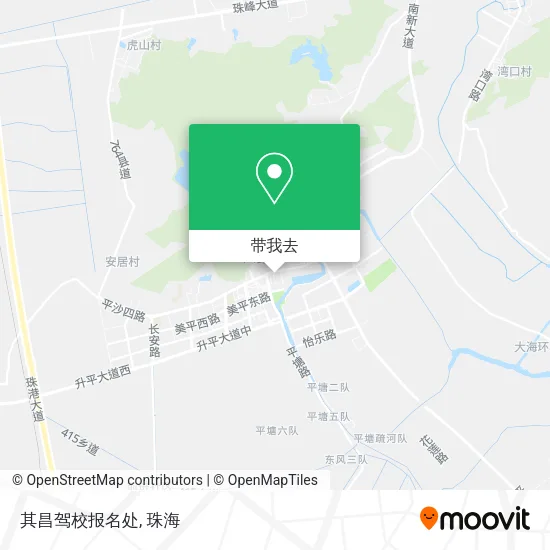 其昌驾校报名处地图