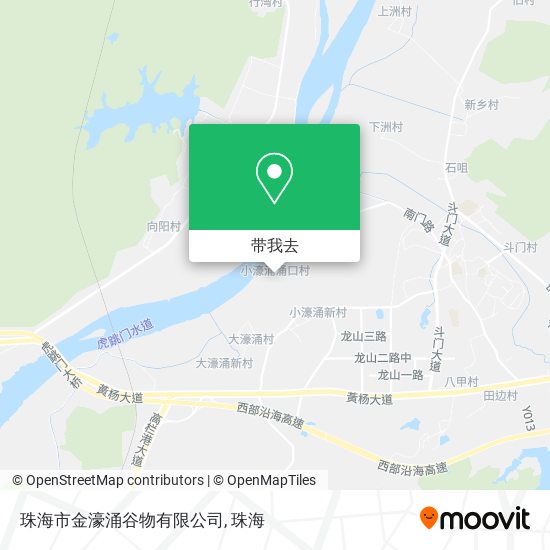 珠海市金濠涌谷物有限公司地图