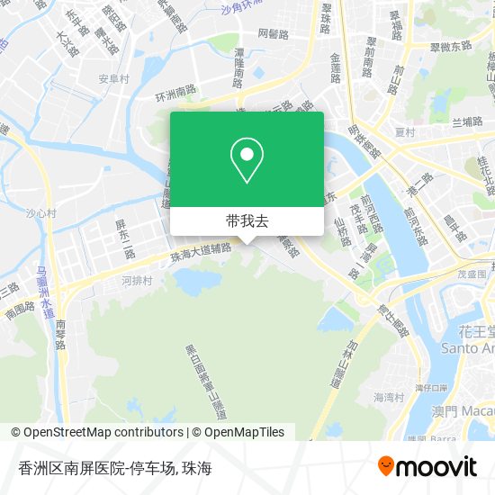 香洲区南屏医院-停车场地图