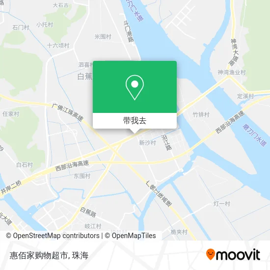 惠佰家购物超市地图