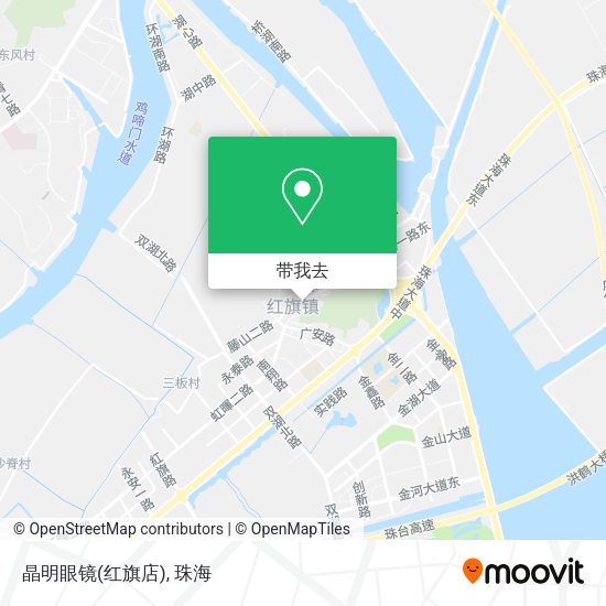 晶明眼镜(红旗店)地图