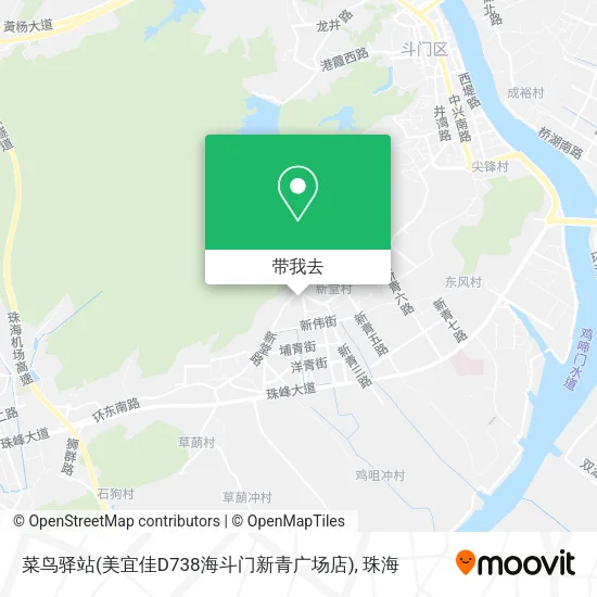 菜鸟驿站(美宜佳D738海斗门新青广场店)地图