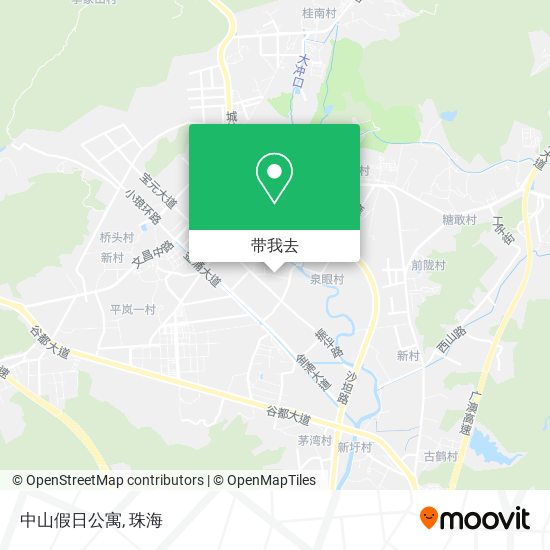 中山假日公寓地图
