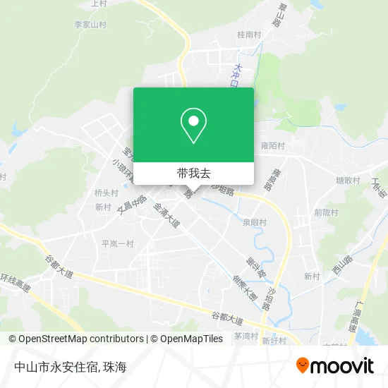中山市永安住宿地图