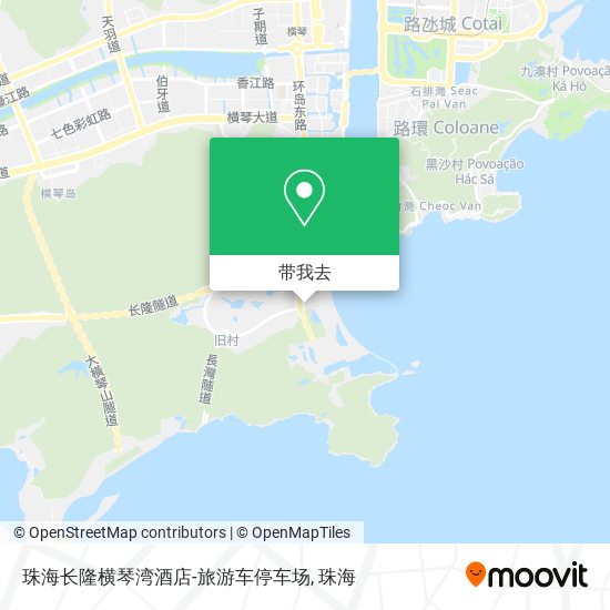 珠海长隆横琴湾酒店-旅游车停车场地图