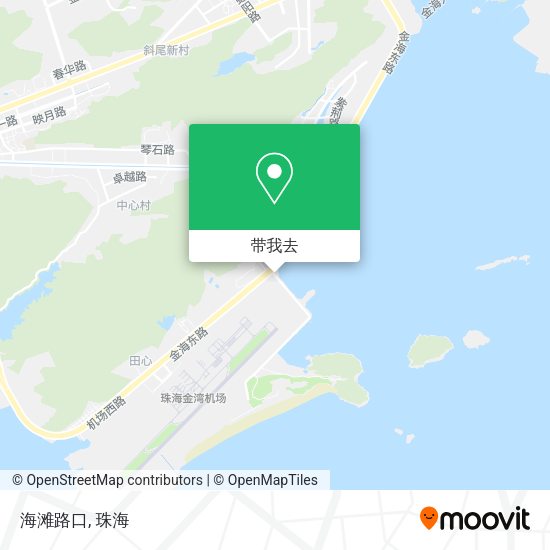海滩路口地图