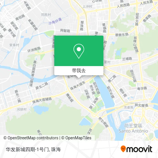 华发新城四期-1号门地图