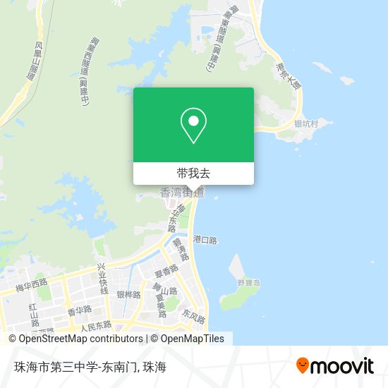 珠海市第三中学-东南门地图