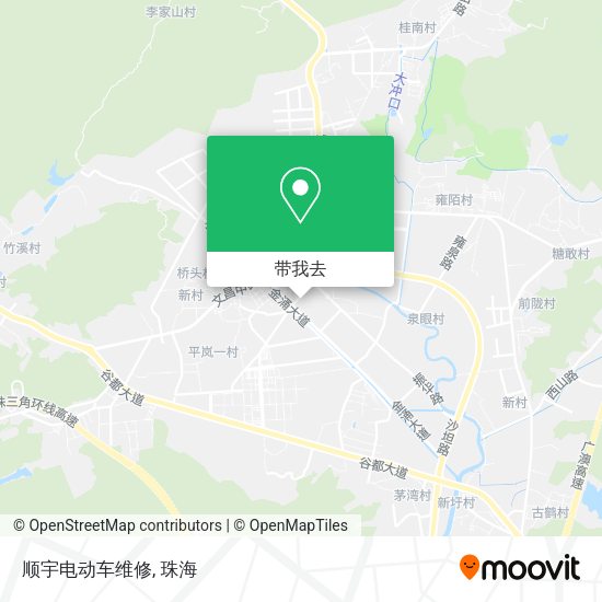 顺宇电动车维修地图