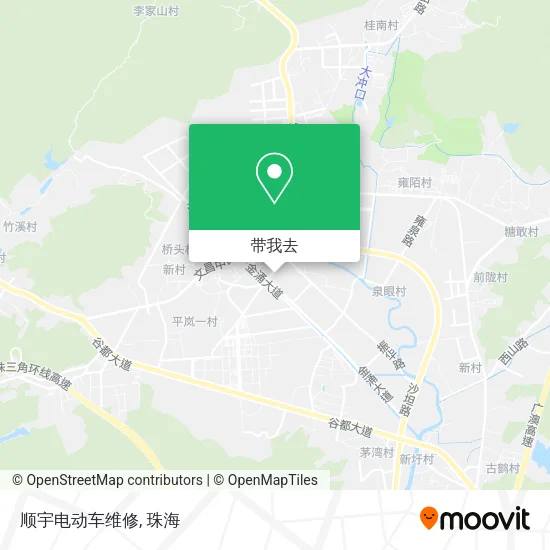 顺宇电动车维修地图