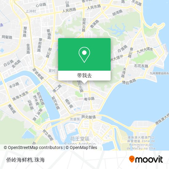 侨岭海鲜档地图