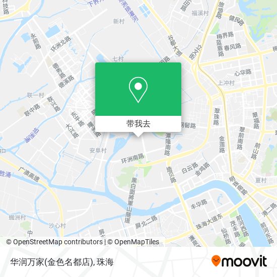 华润万家(金色名都店)地图