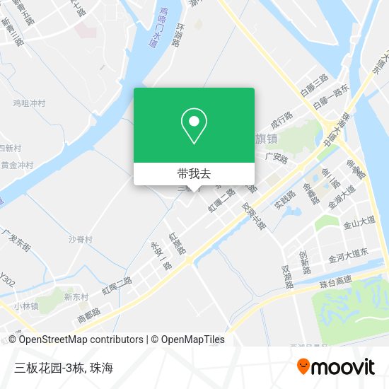 三板花园-3栋地图
