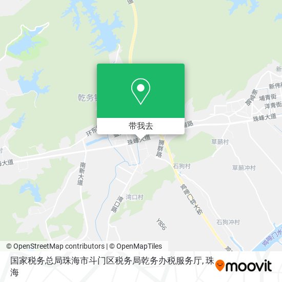 国家税务总局珠海市斗门区税务局乾务办税服务厅地图