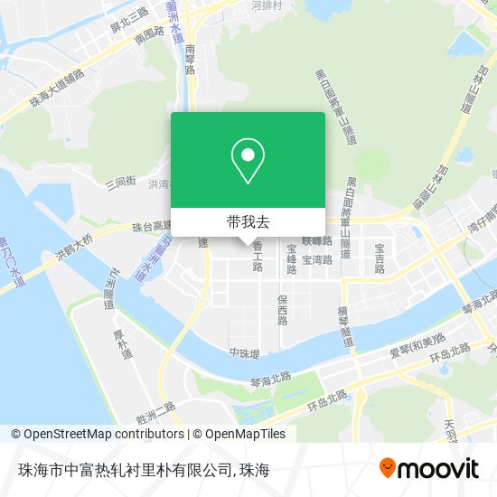 珠海市中富热轧衬里朴有限公司地图