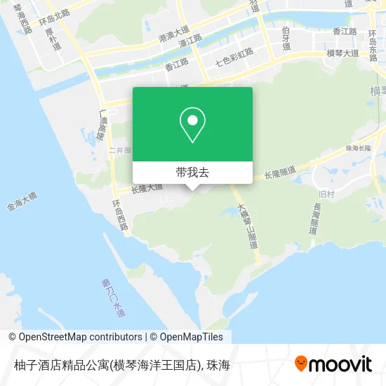 柚子酒店精品公寓(横琴海洋王国店)地图