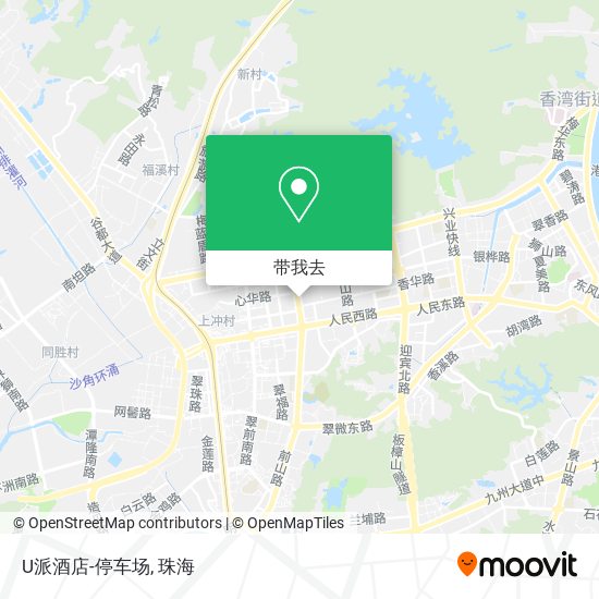 U派酒店-停车场地图