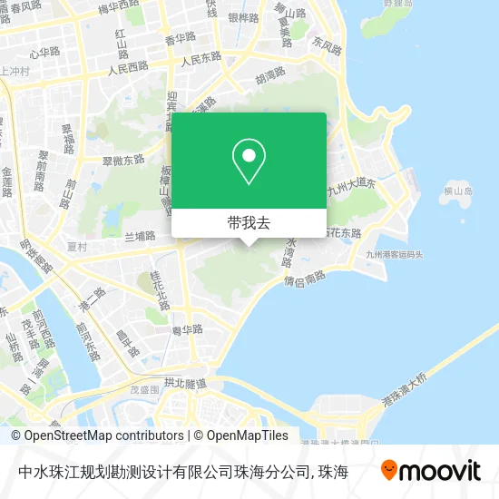 中水珠江规划勘测设计有限公司珠海分公司地图