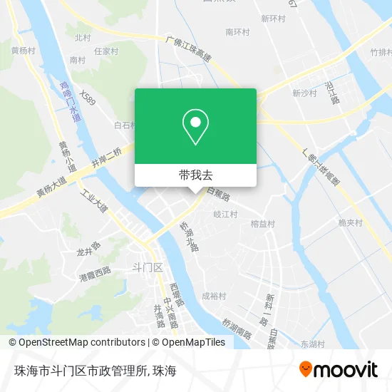 珠海市斗门区市政管理所地图