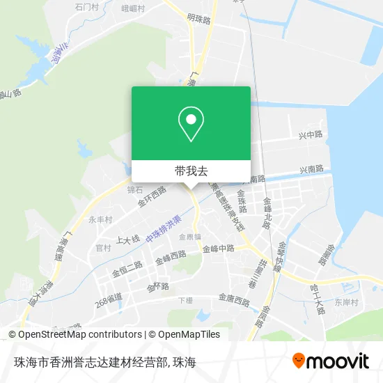珠海市香洲誉志达建材经营部地图